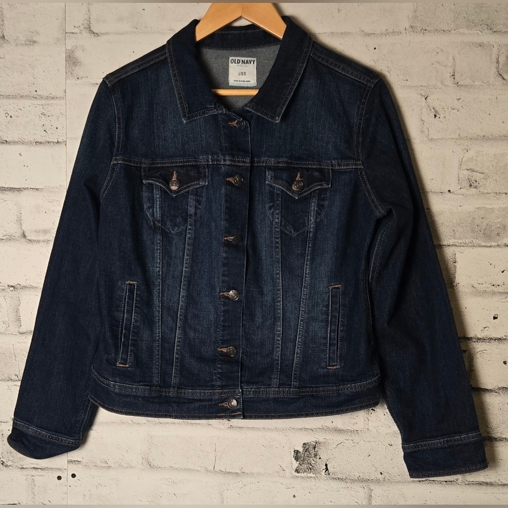 Old Navy Women's Dark Blue Denim Jacket
